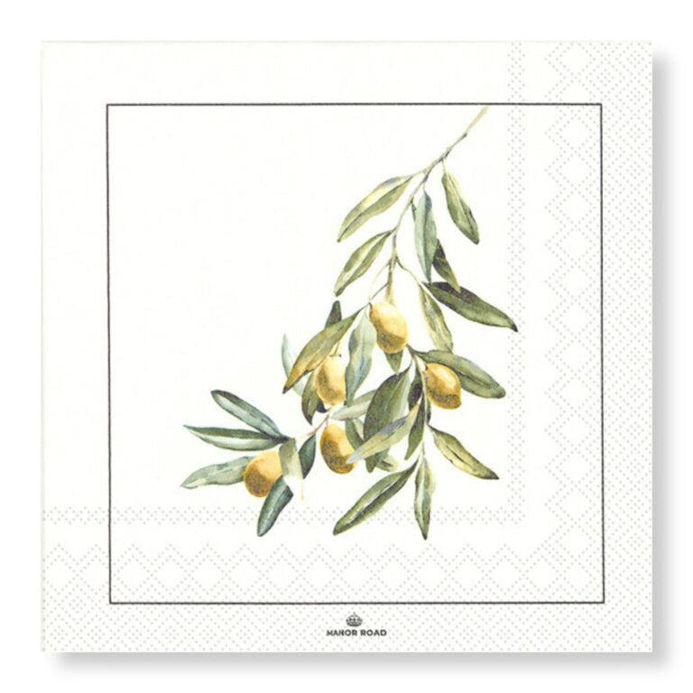 Manor Road Wild Olives Cocktail Napkins