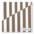 Manor Road Toffee Stripe Cocktail Napkins