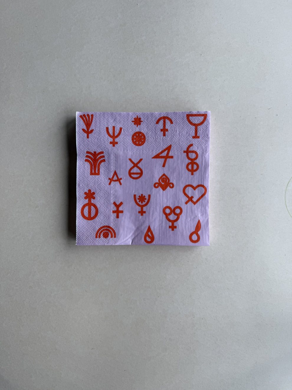 Elle Olive Paper Napkins - Pink