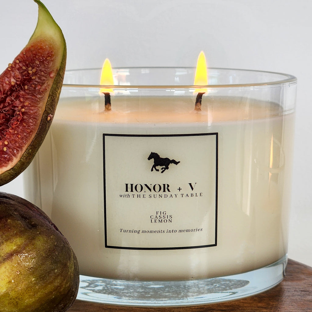 The Table Candle - Premium Fig + Cassis