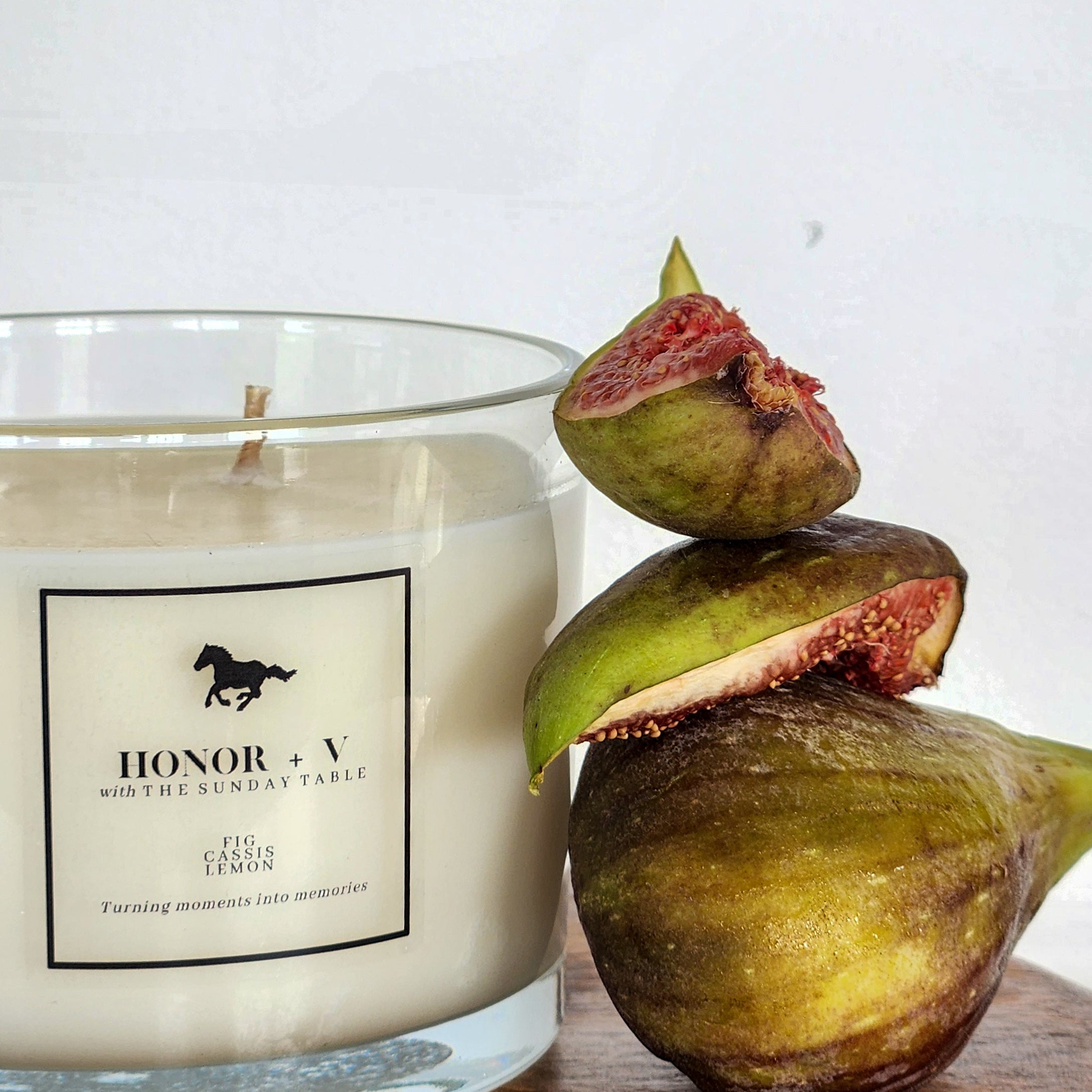 The Table Candle - Premium Fig + Cassis