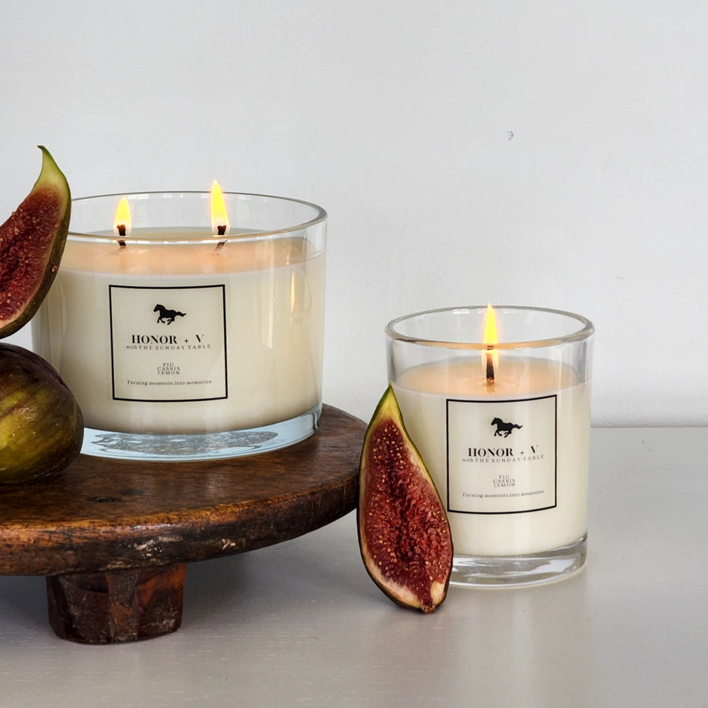 The Table Candle - Premium Fig + Cassis