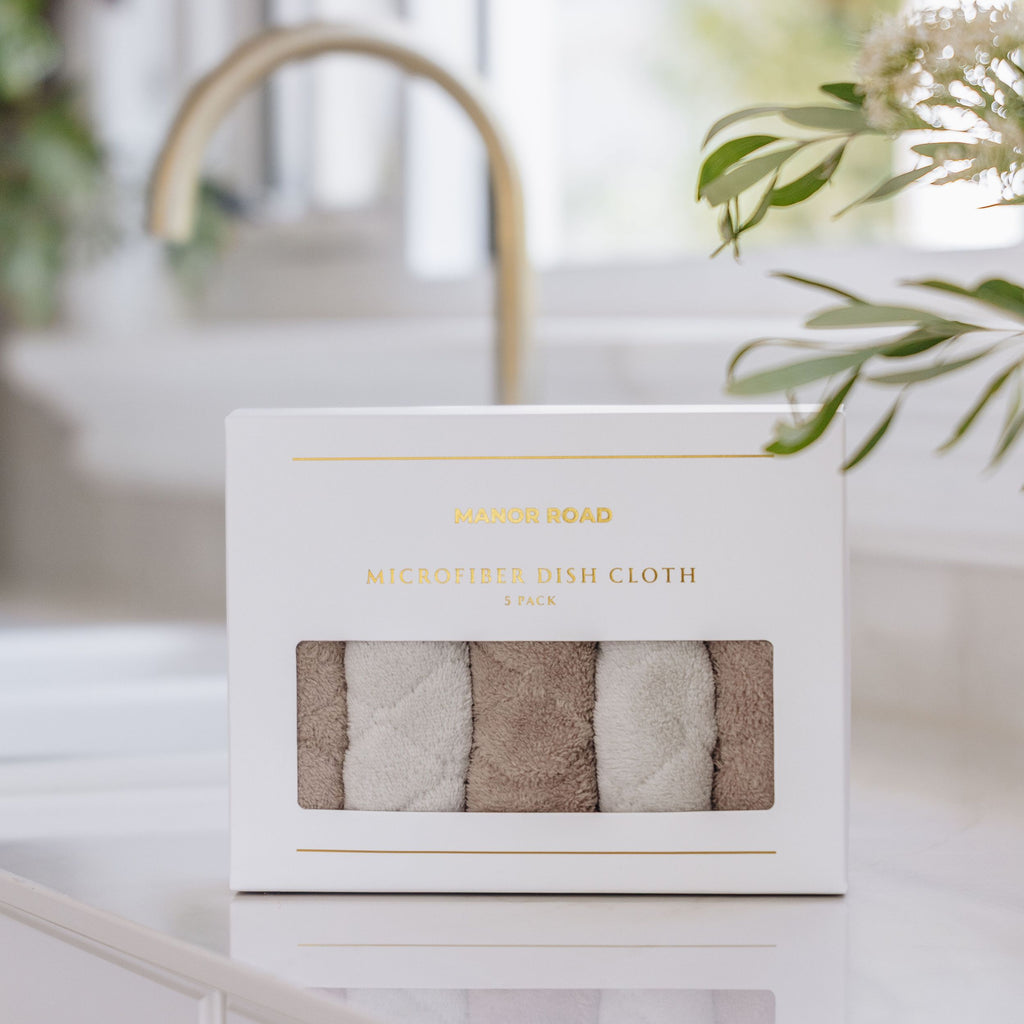 Manor Road Microfibre Cloths 5pk