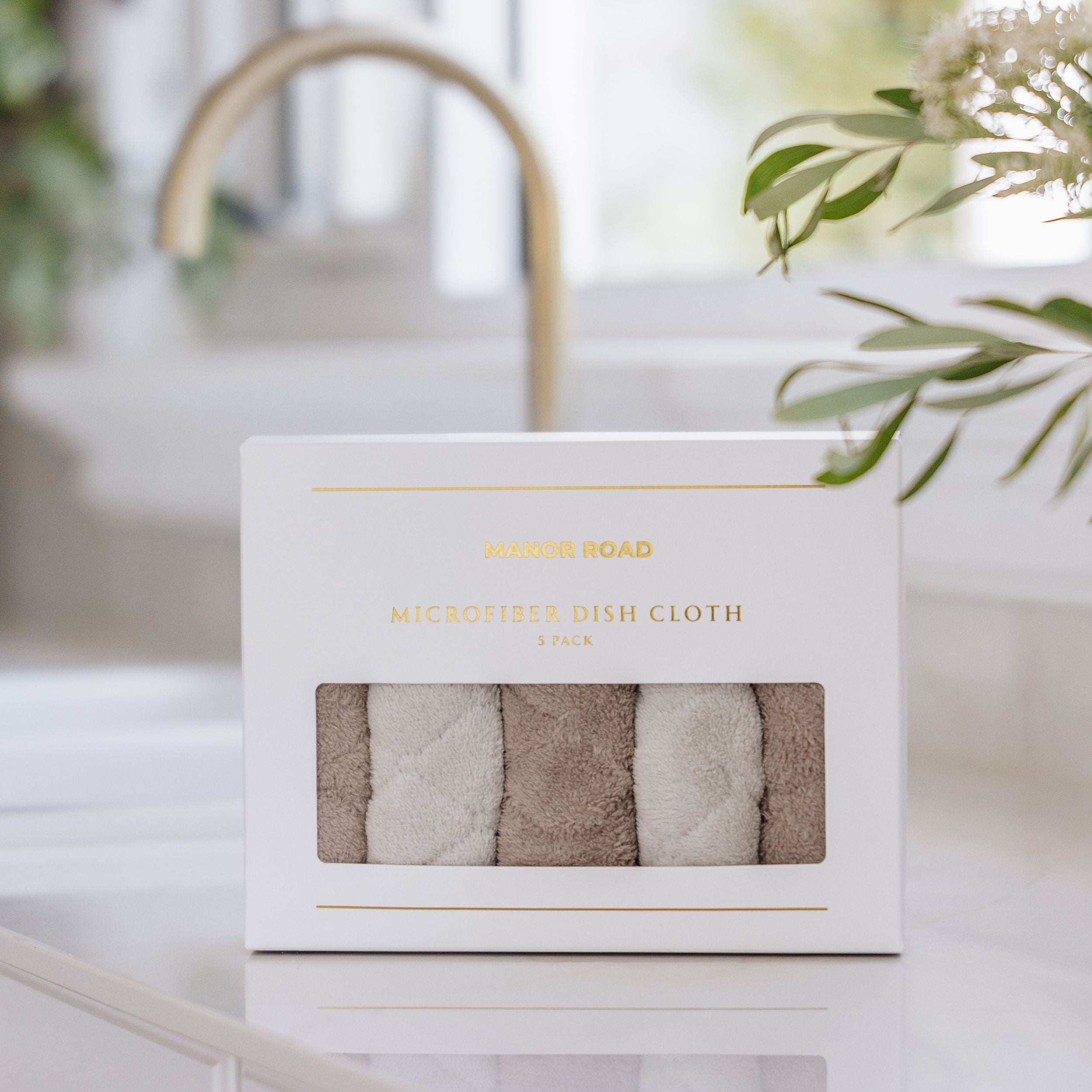 Manor Road Microfibre Cloths 5pk