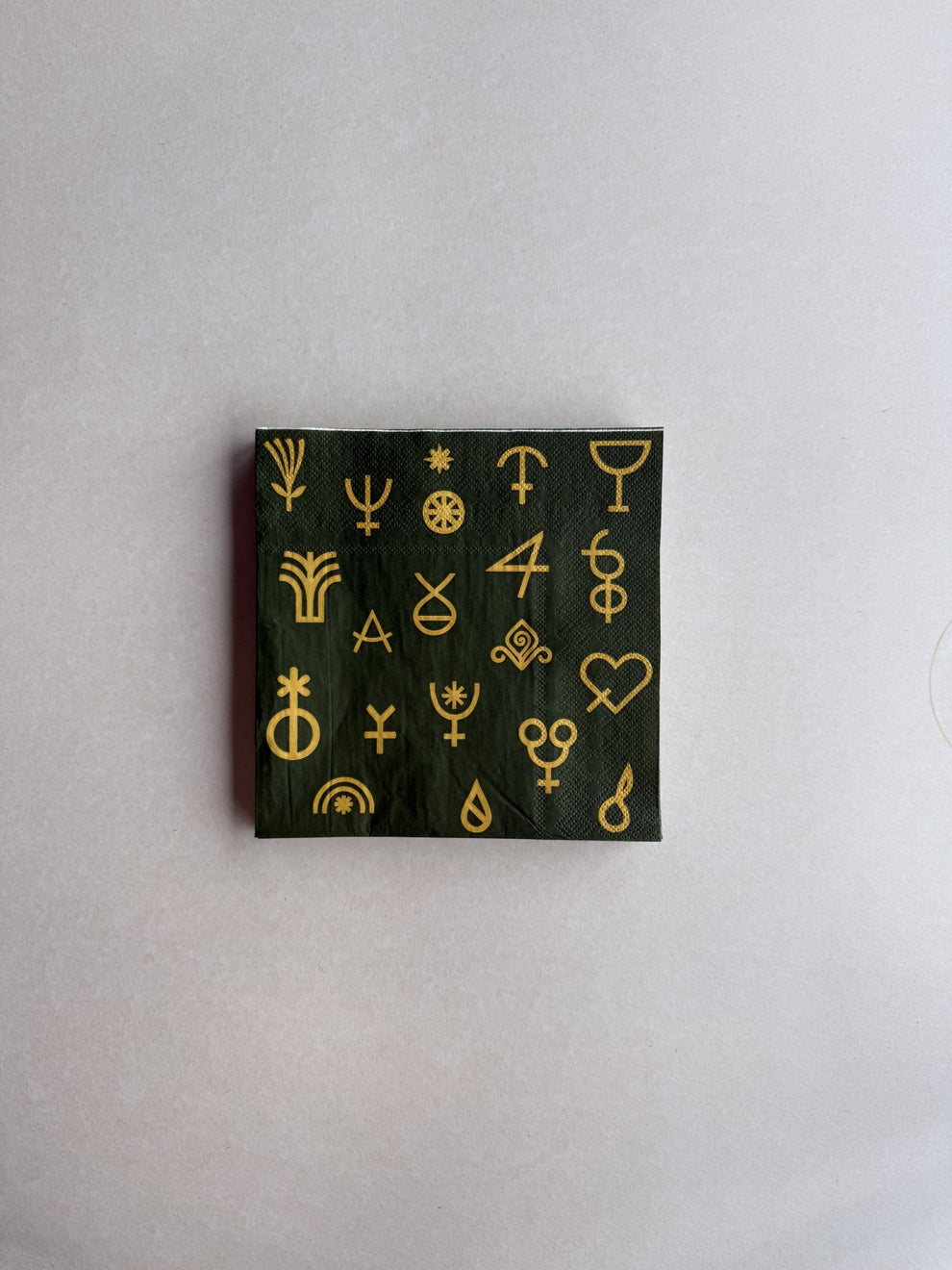 Elle Olive Paper Napkins - Green